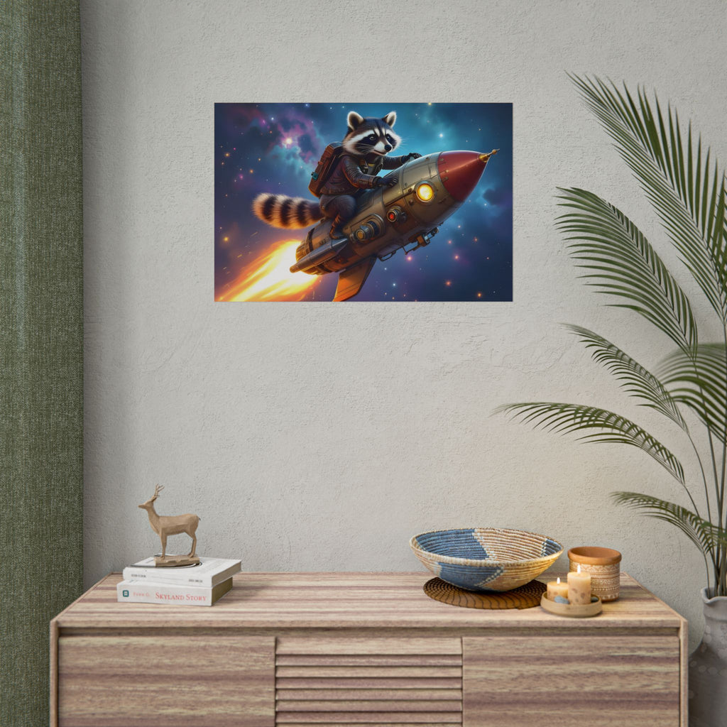 Raccoon on a Rocket – Poster