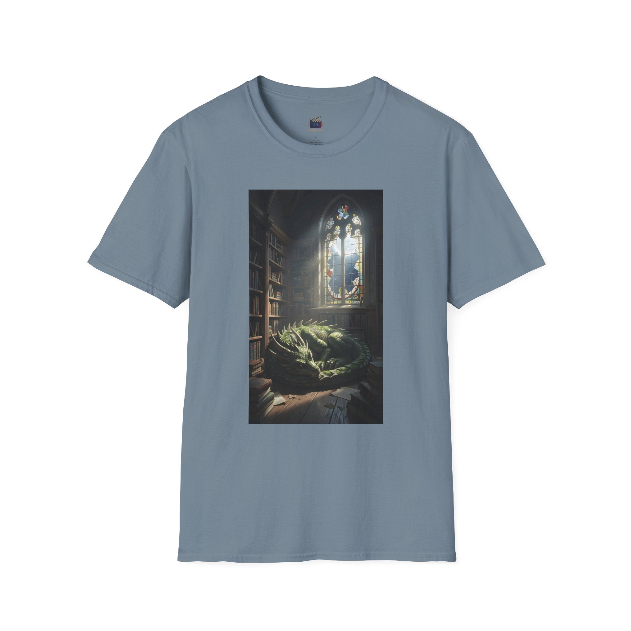 Dragon Sleeping in a Library – T-shirt