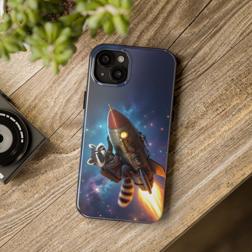 Raccoon On a Rocket – Phone Case (iPhone and Samsung Galaxy)