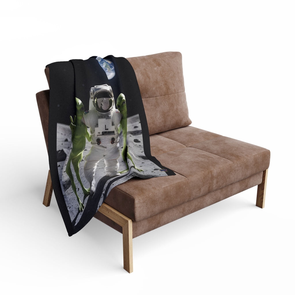 Astronaut Selfie – Fleece Blanket