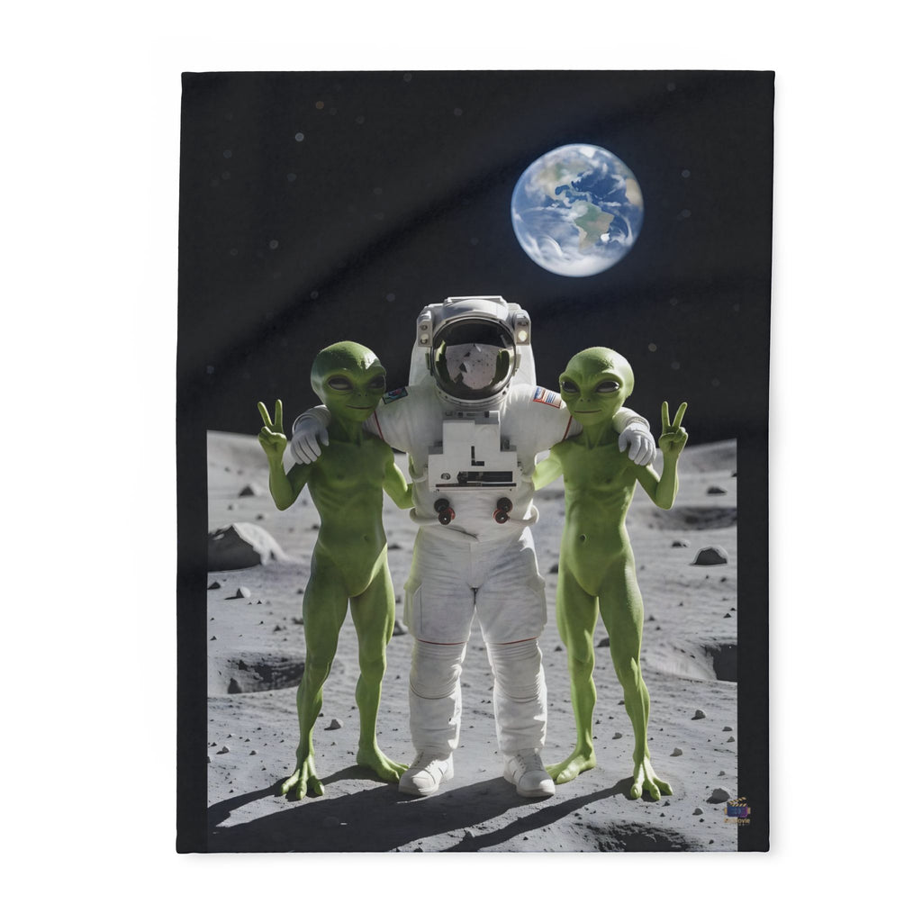 Astronaut Selfie – Fleece Blanket