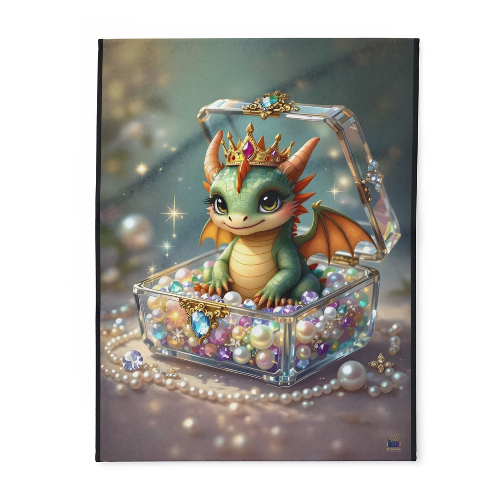 Cute and Ferocious Baby Dragon – Fleece Blanket