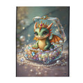 Cute and Ferocious Baby Dragon – Fleece Blanket