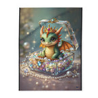 Cute and Ferocious Baby Dragon – Fleece Blanket