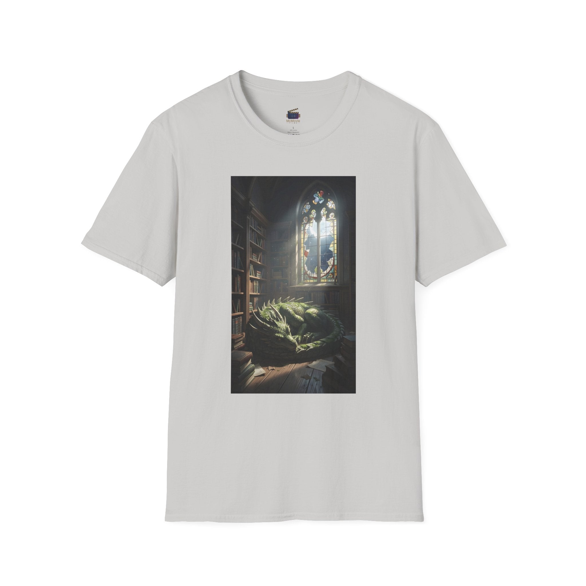 Dragon Sleeping in a Library – T-shirt
