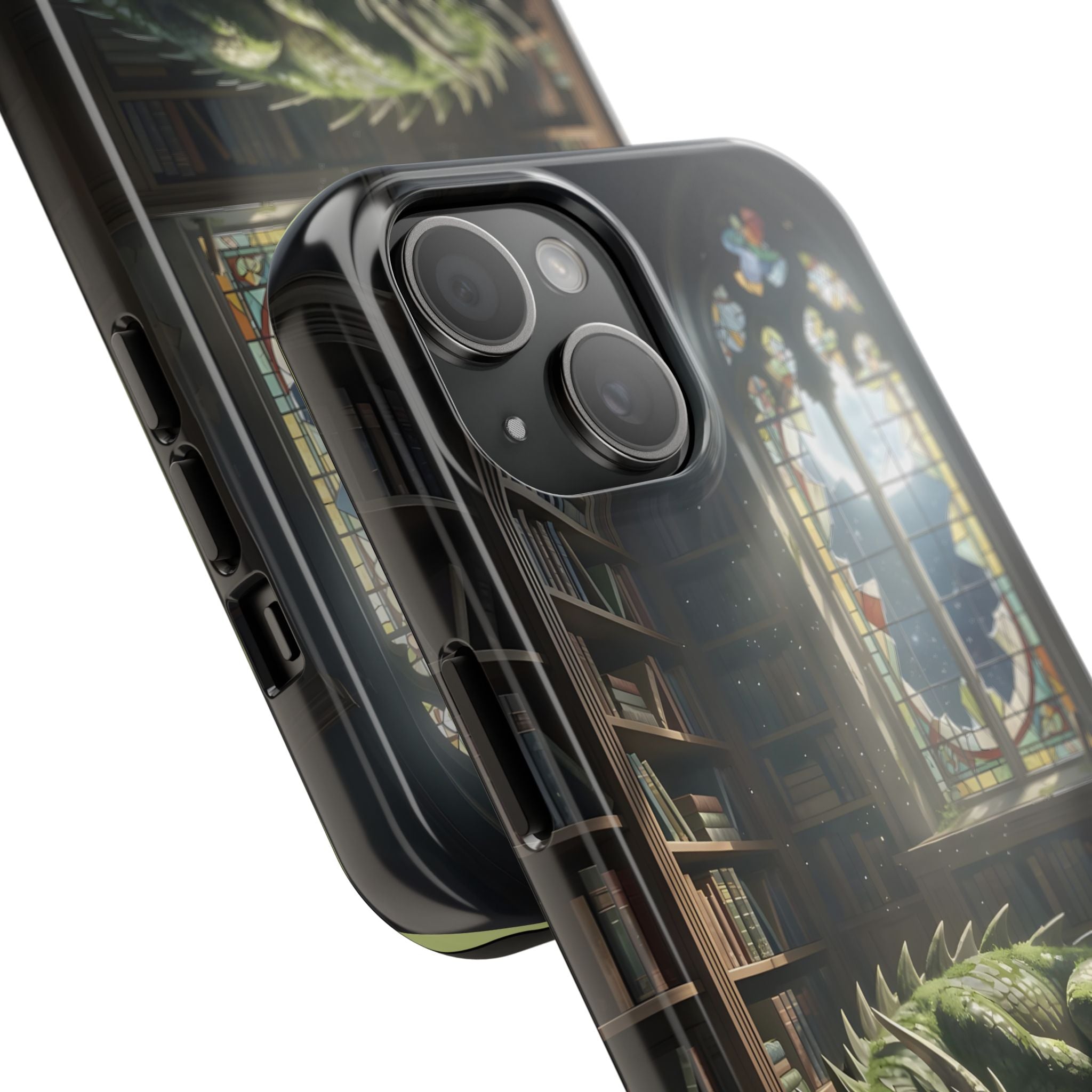 Sleeping Dragon in a Library – Phone Case (IPhone and Samsung Galaxy)