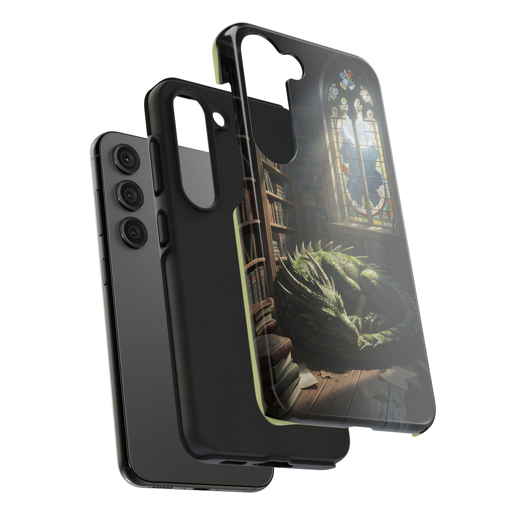 Sleeping Dragon in a Library – Phone Case (IPhone and Samsung Galaxy)