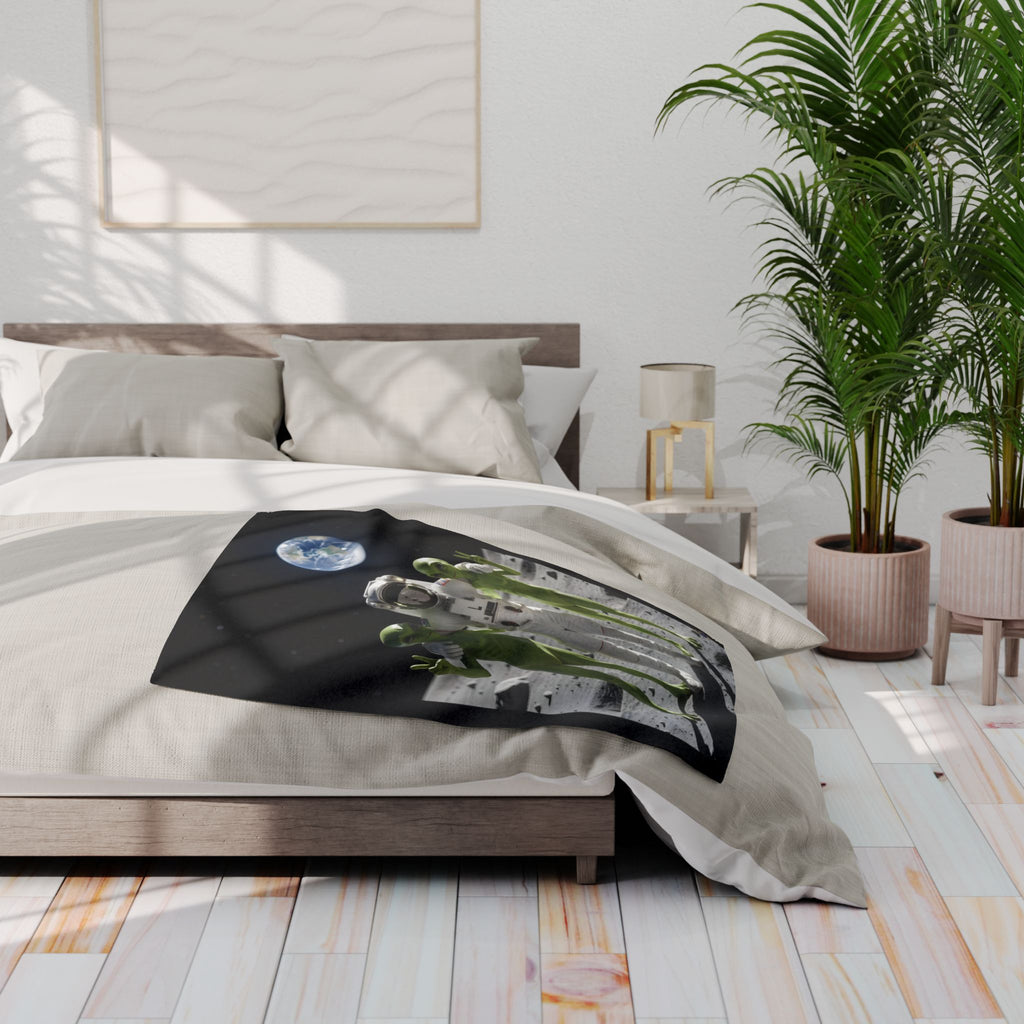Astronaut Selfie – Fleece Blanket