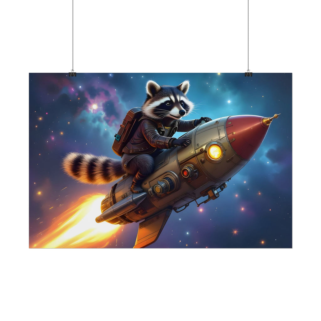 Raccoon on a Rocket – Poster