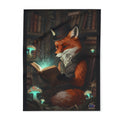 Fox Reading a Book – Fleece Blanket