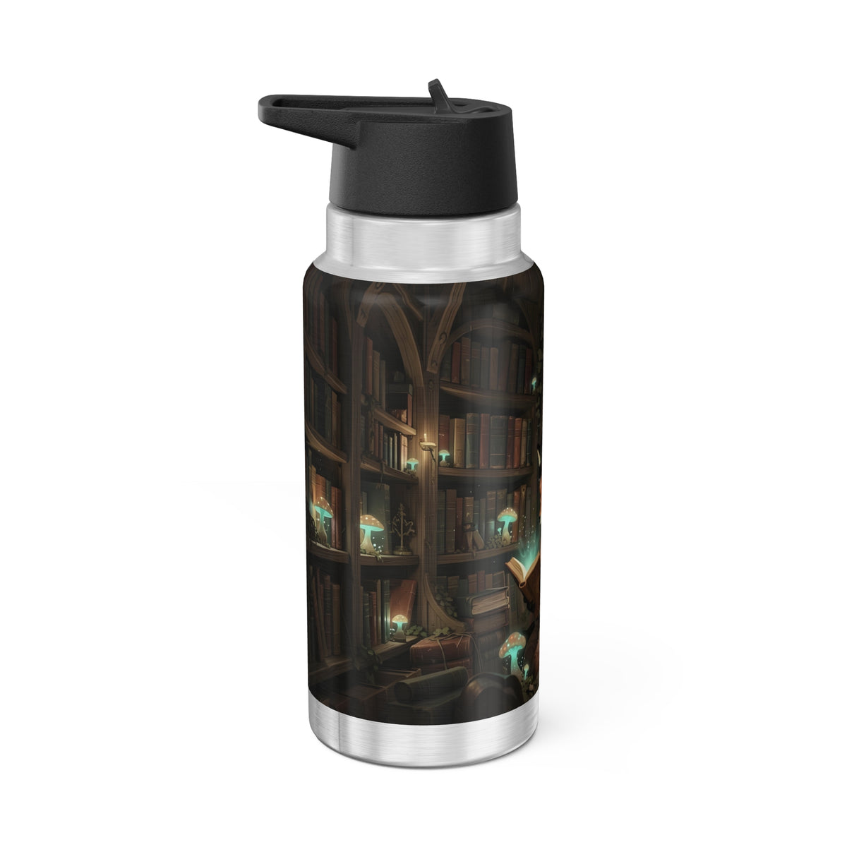 Fox Reading a Book – 32oz Water Bottle