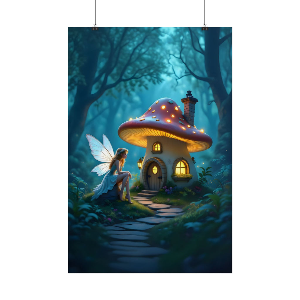 Enchanted Forest Fairy and Toadstool – Poster