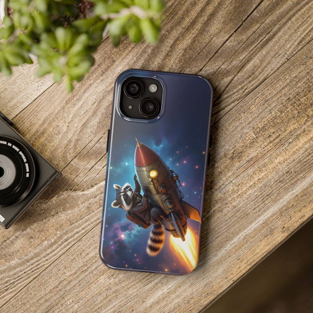 Raccoon On a Rocket – Phone Case (iPhone and Samsung Galaxy)