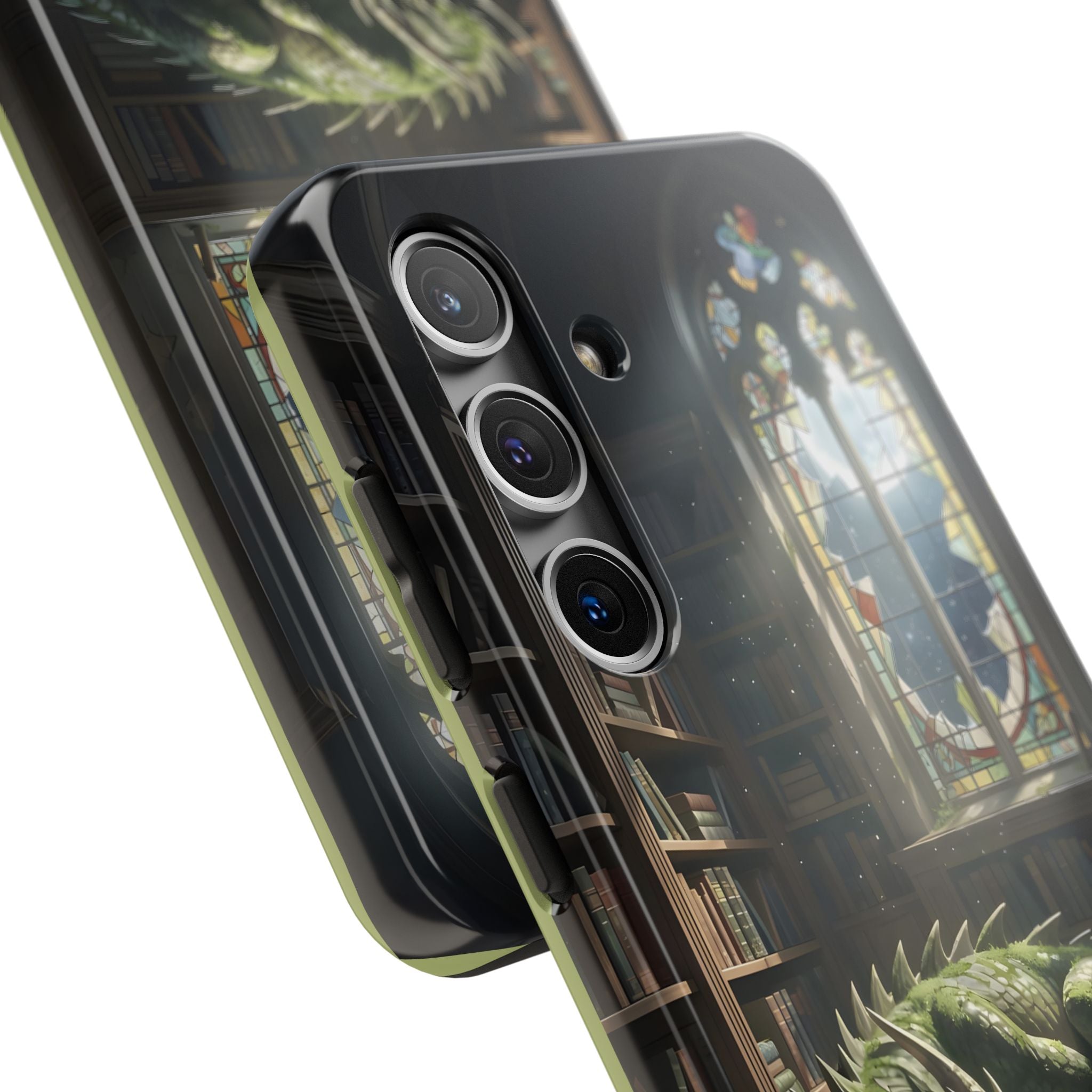 Sleeping Dragon in a Library – Phone Case (IPhone and Samsung Galaxy)