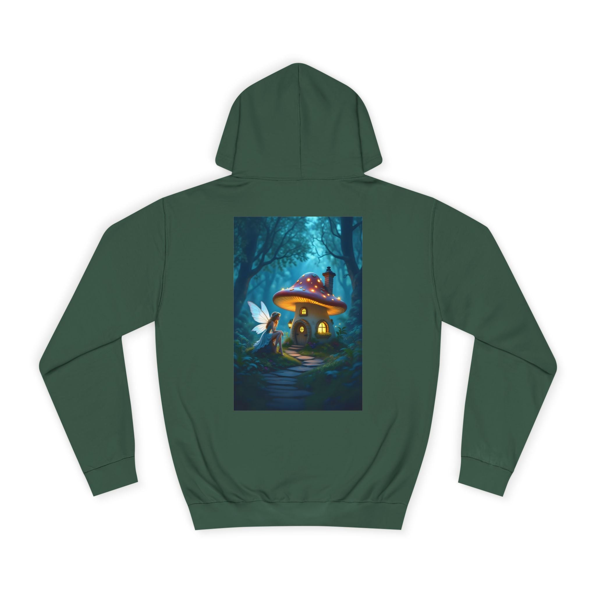 Enchanted Forest Fairy and Toadstool – Back Print Hoodie