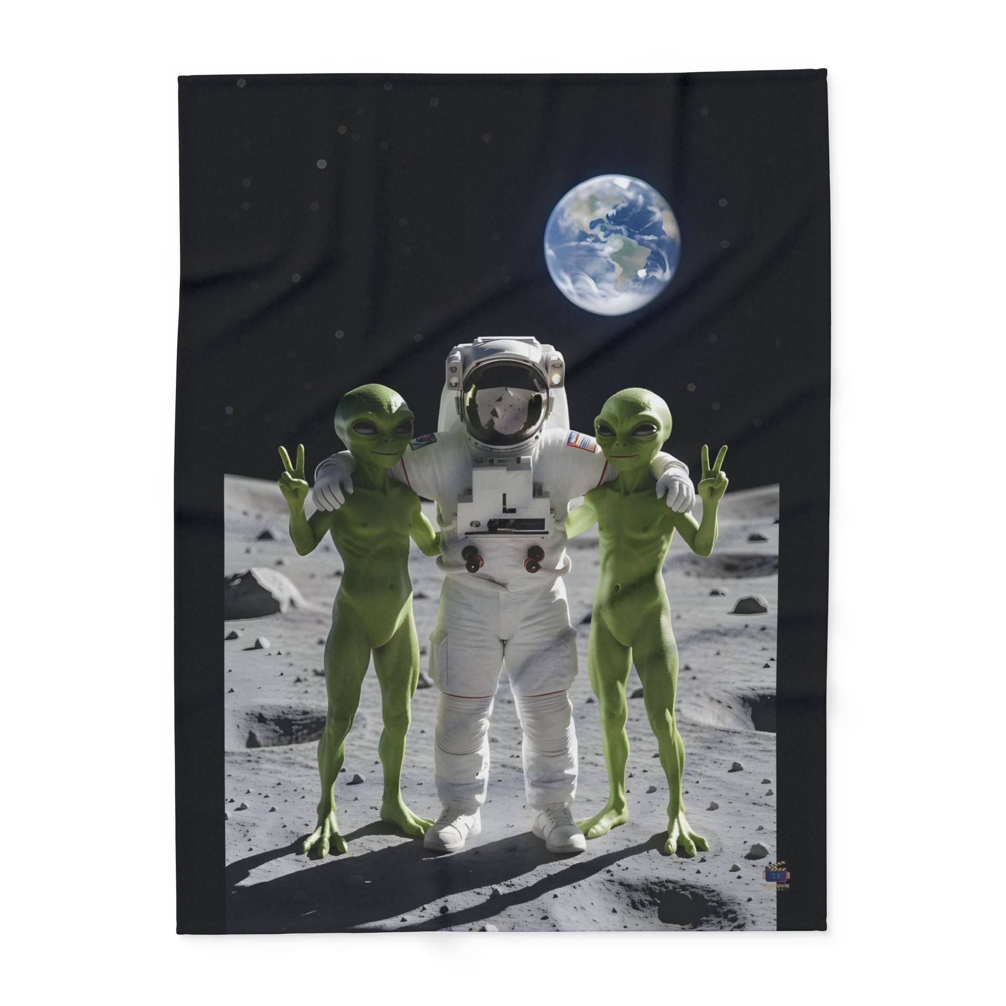 Astronaut Selfie – Fleece Blanket