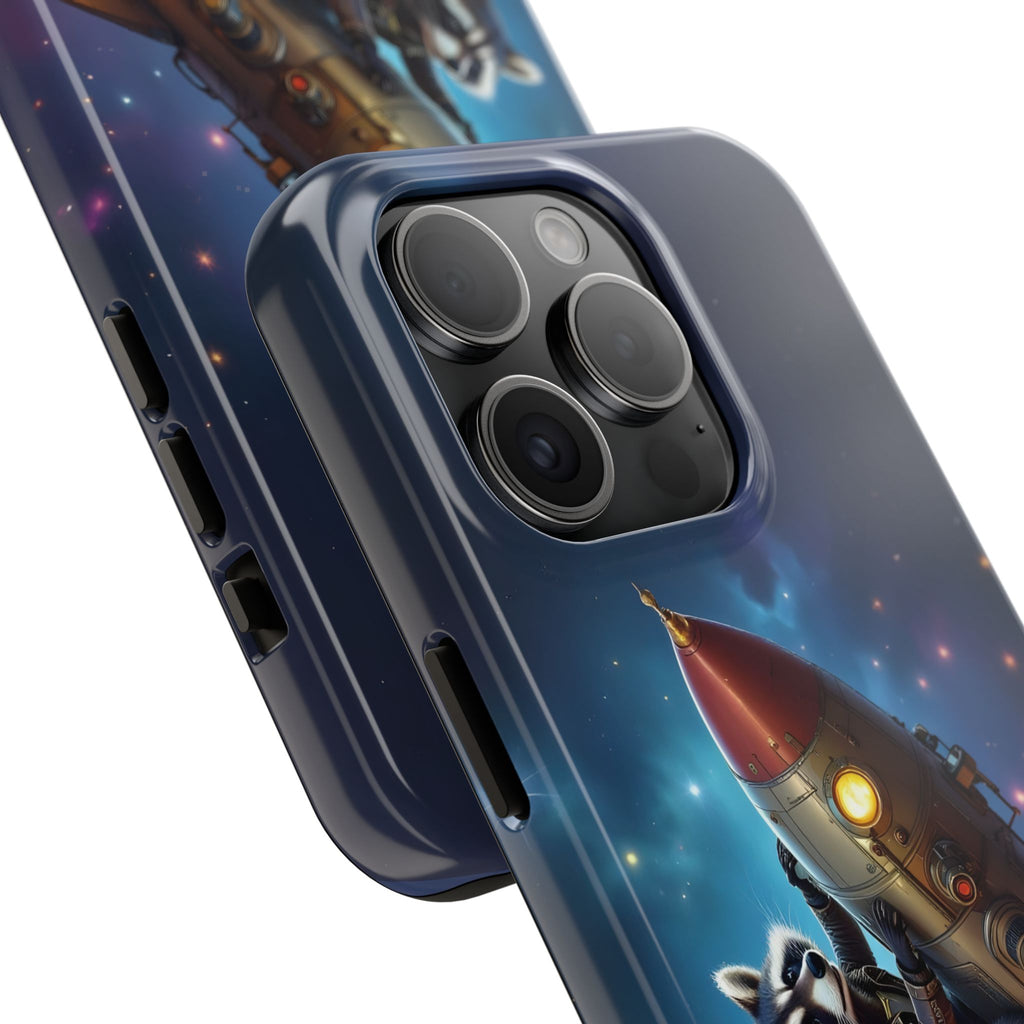 Raccoon On a Rocket – Phone Case (iPhone and Samsung Galaxy)