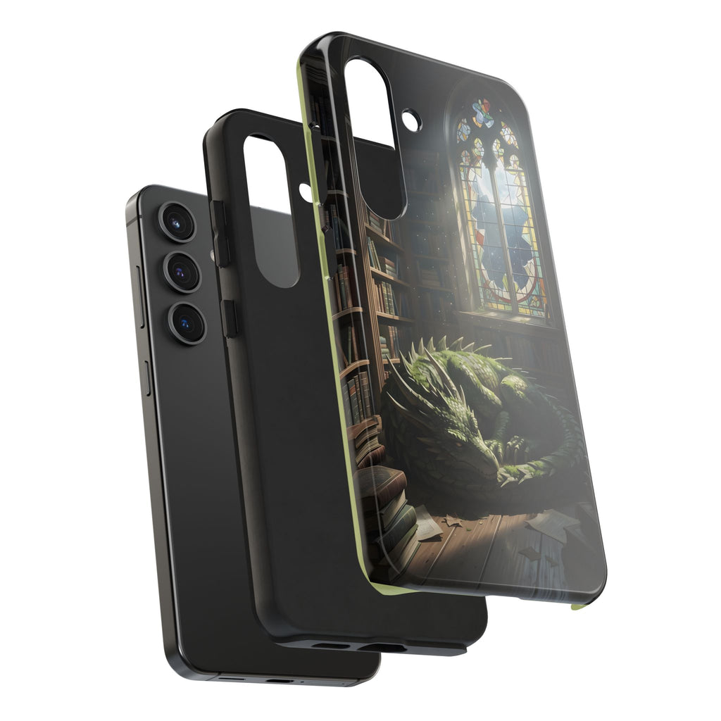 Sleeping Dragon in a Library – Phone Case (IPhone and Samsung Galaxy)