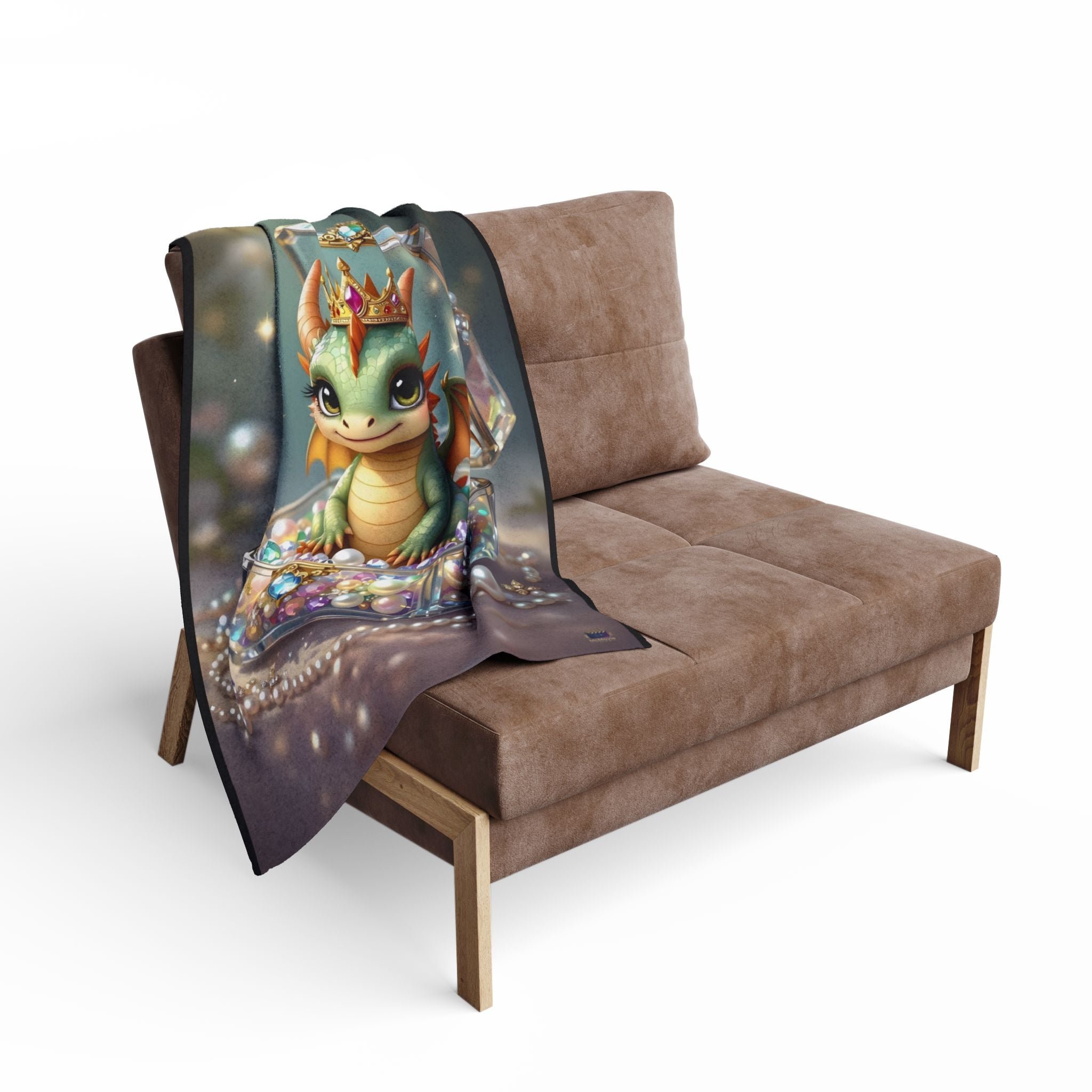 Cute and Ferocious Baby Dragon – Fleece Blanket