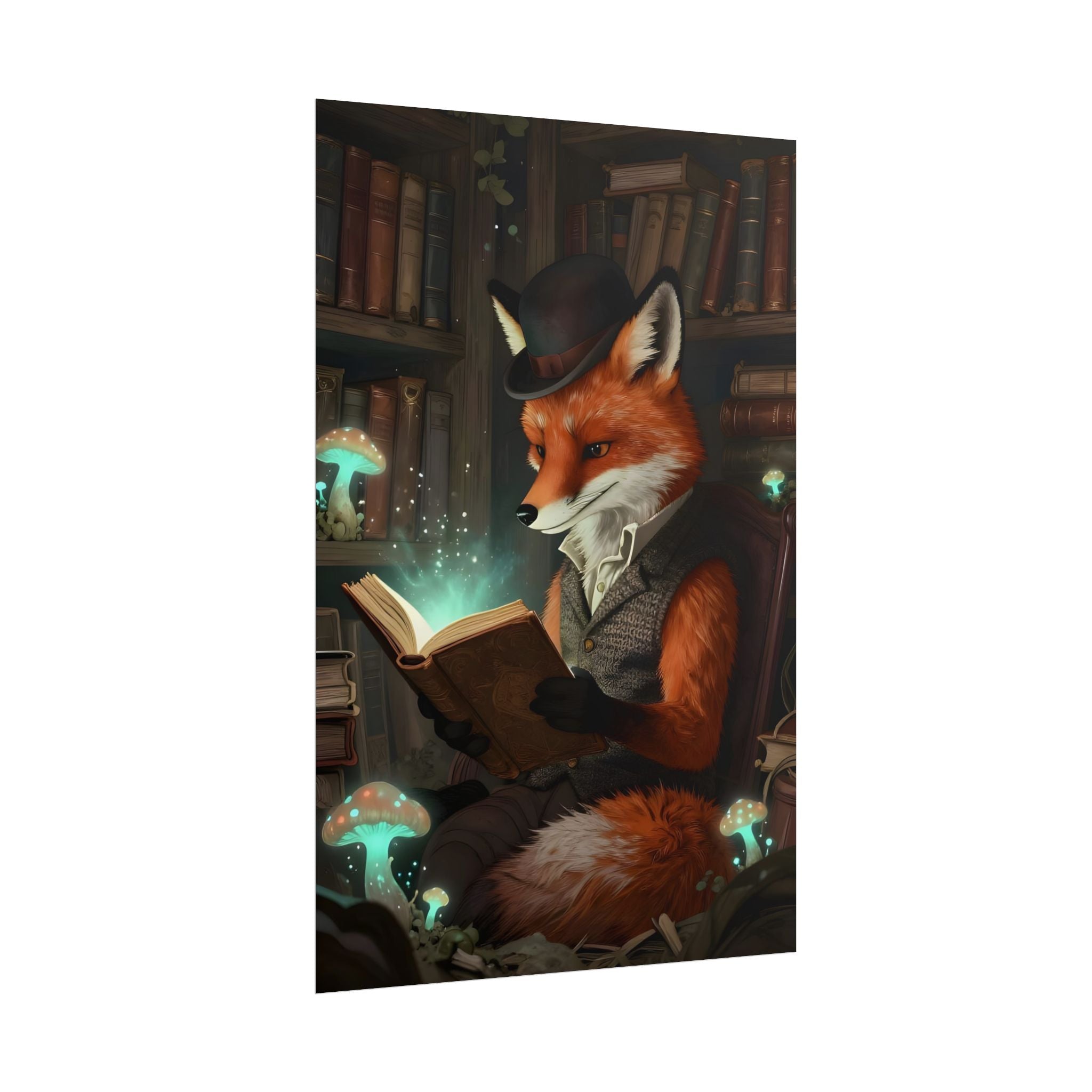 Foxy Reading a Book – Poster