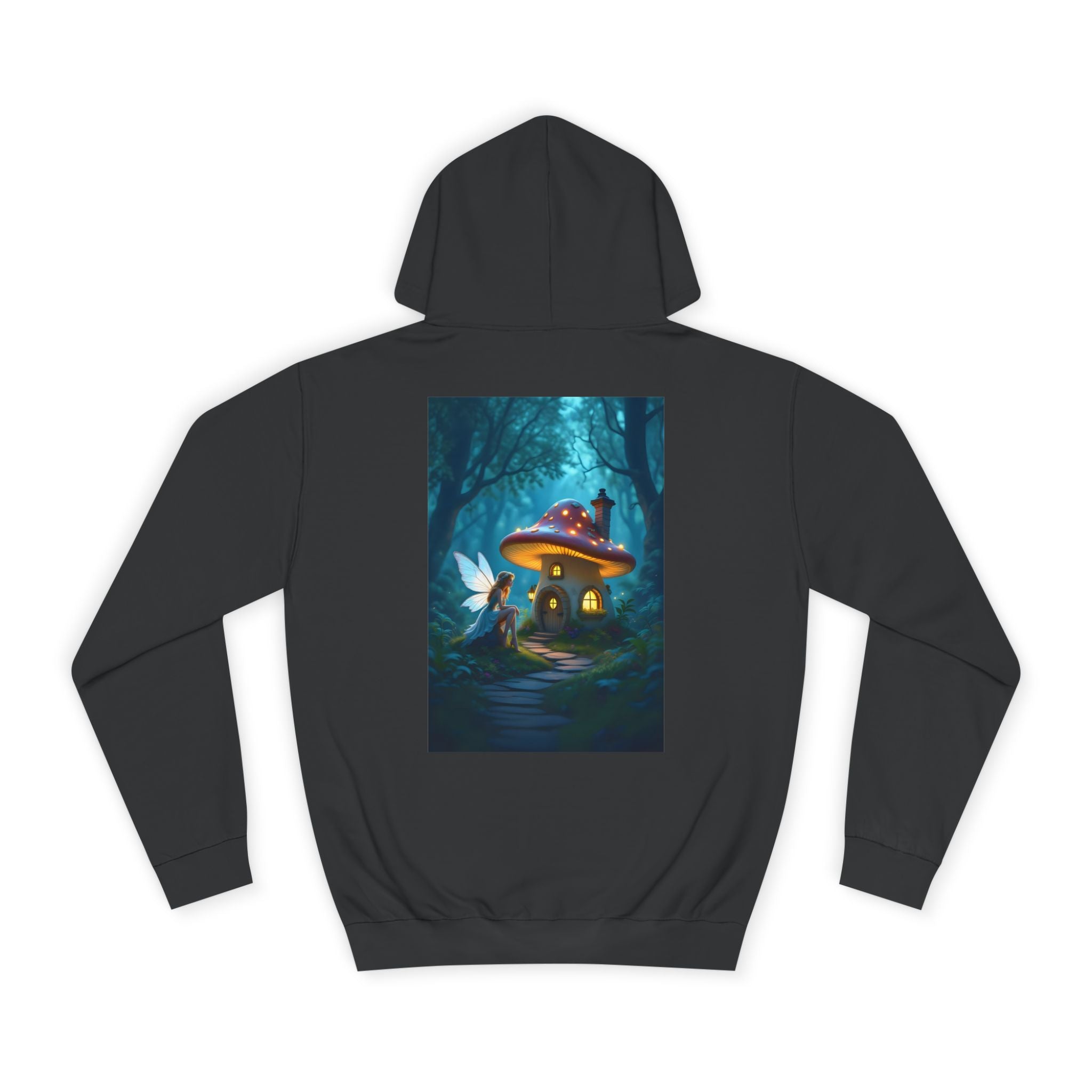 Enchanted Forest Fairy and Toadstool – Back Print Hoodie