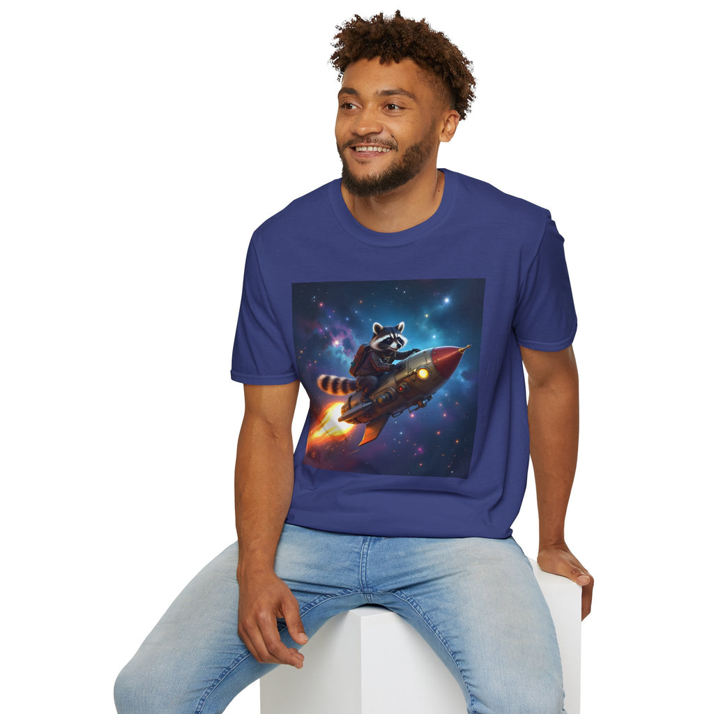 Raccoon on a Rocket – T-shirt
