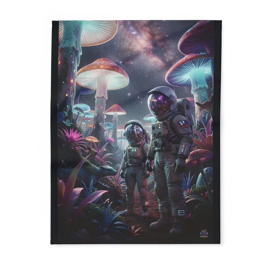 Alien mushroom Planets – Fleece Blanket