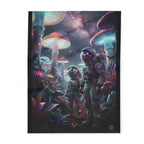 Alien mushroom Planets – Fleece Blanket