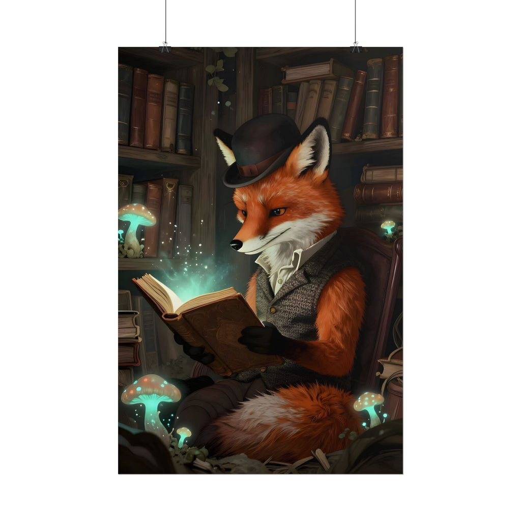 Foxy Reading a Book – Poster
