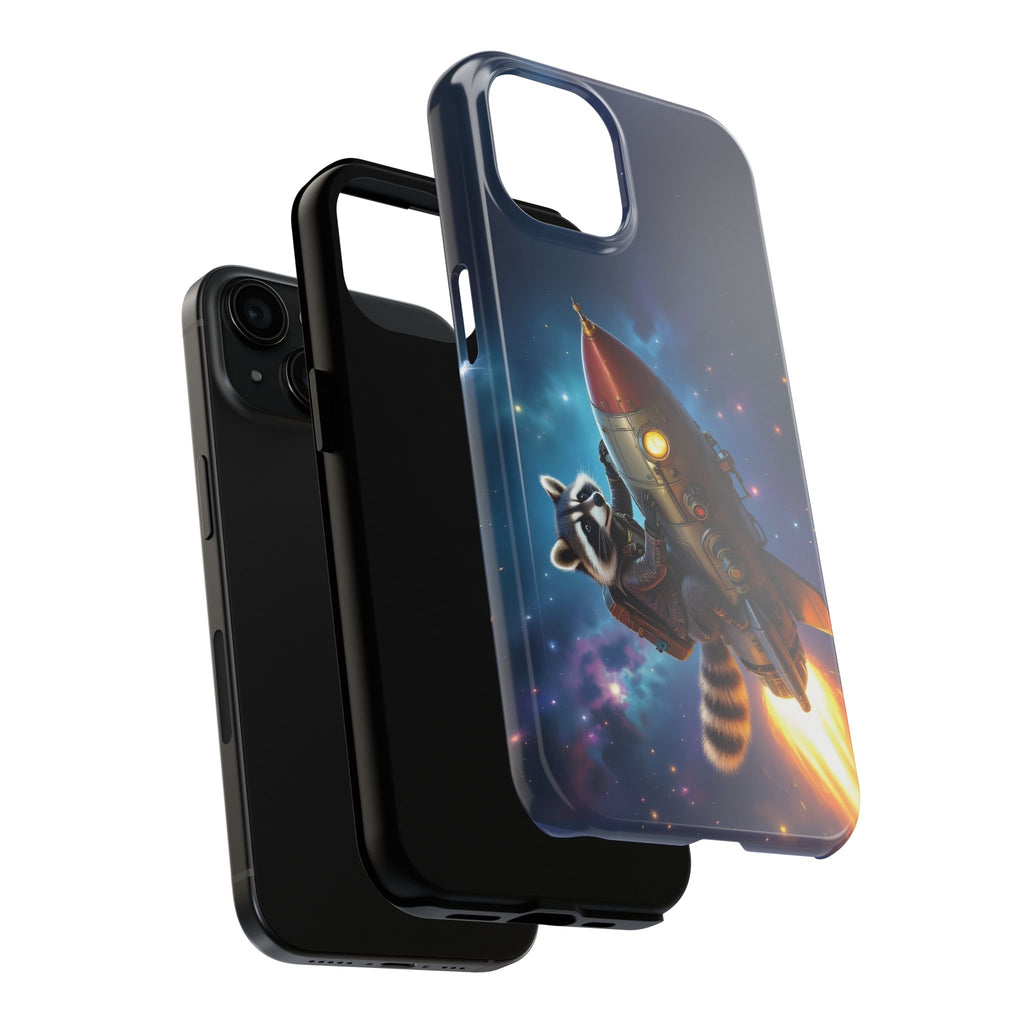 Raccoon On a Rocket – Phone Case (iPhone and Samsung Galaxy)