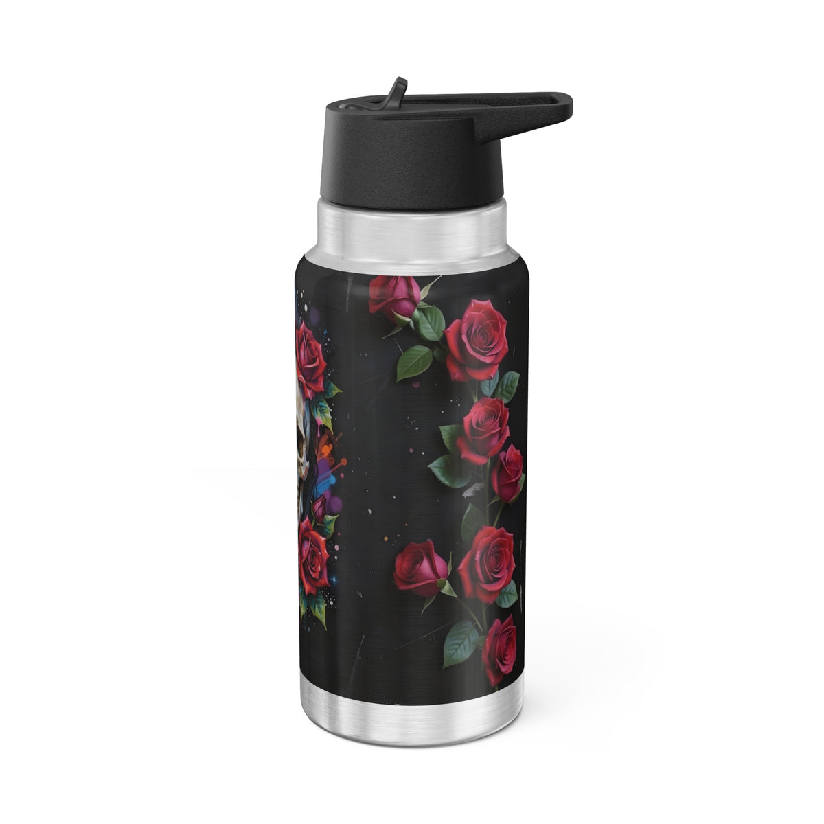 Skull ant Roses – 32oz Water Bottle