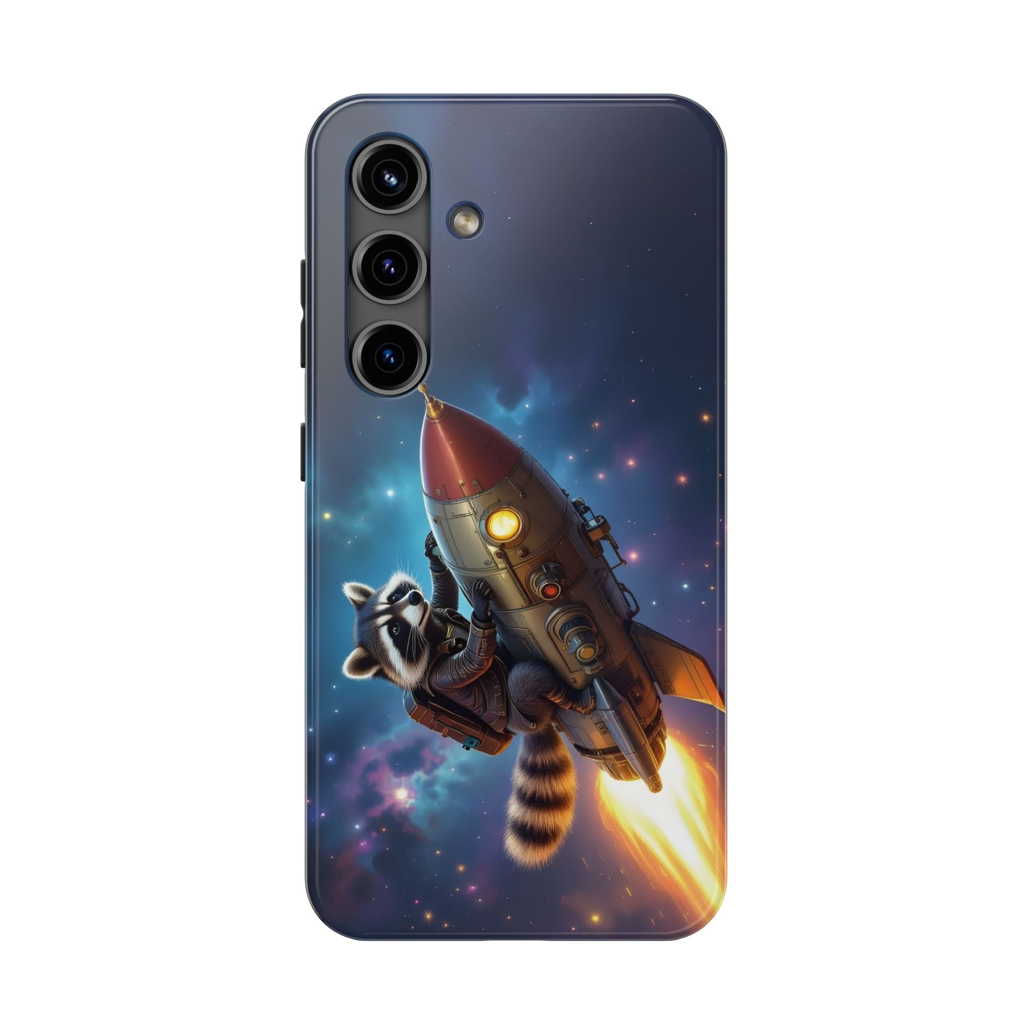 Raccoon On a Rocket – Phone Case (iPhone and Samsung Galaxy)