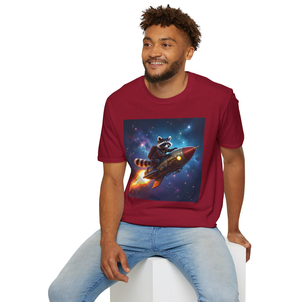 Raccoon on a Rocket – T-shirt