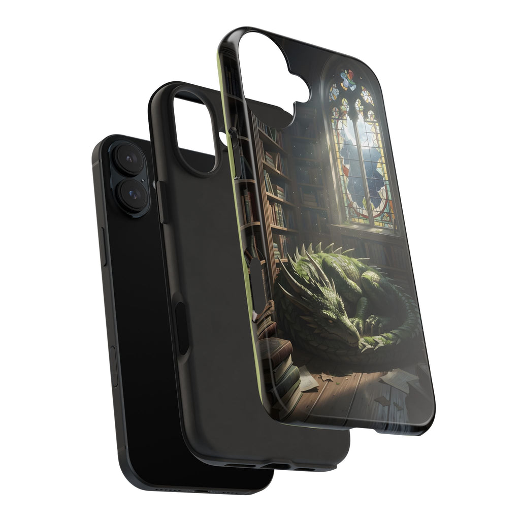 Sleeping Dragon in a Library – Phone Case (IPhone and Samsung Galaxy)