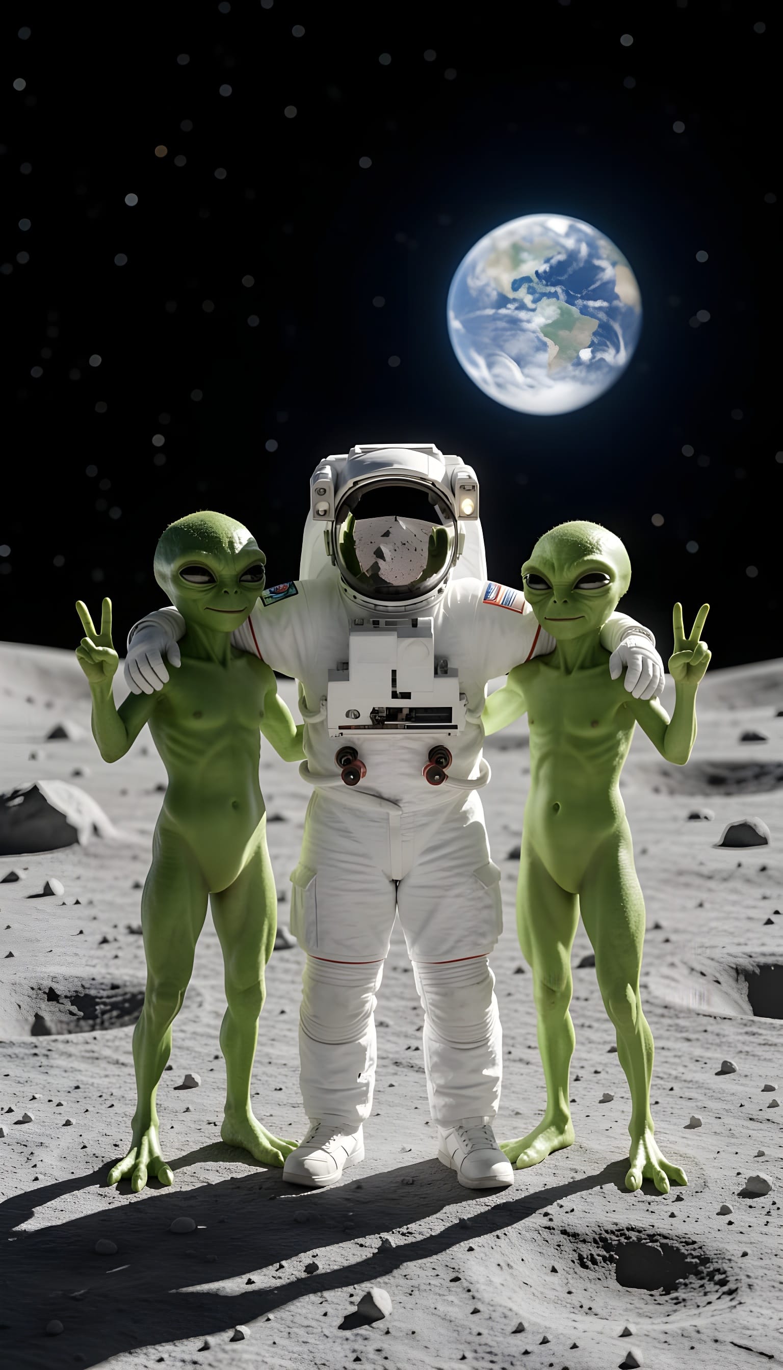 Astronaut Selfie – Vinyl Sticker – 3.75" by 7.5"