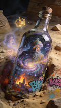 Genie in a Bottle – Vinyl Sticker – 3.75" by 7.5"