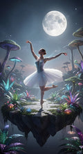 Moonlight Ballerina – Vinyl Sticker – 3.75" by 7.5"