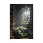 Sleeping Dragon in a Library – Poster