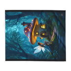 Enchanted Forest Fairy and Toadstool – Fleece Blanket