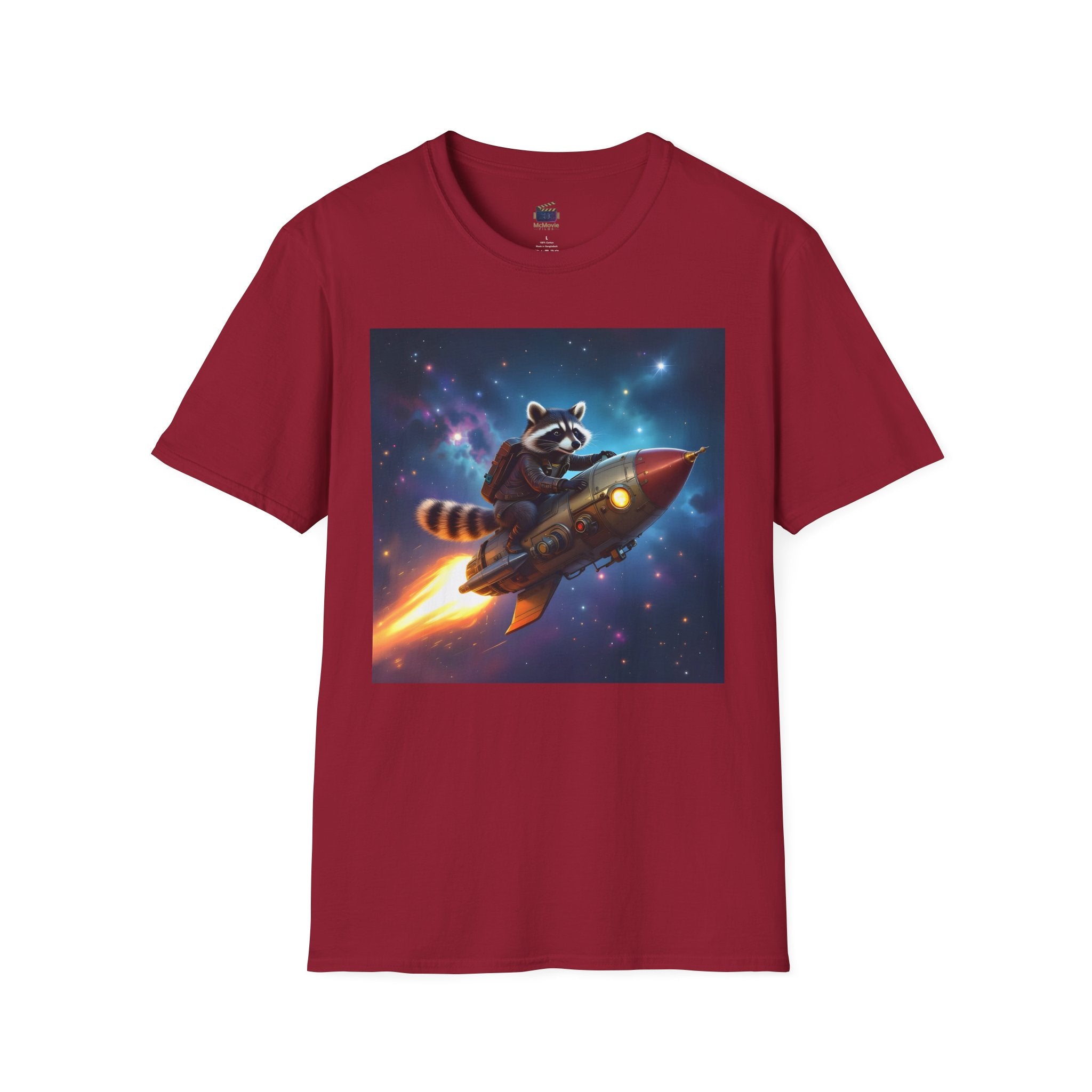 Raccoon on a Rocket – T-shirt