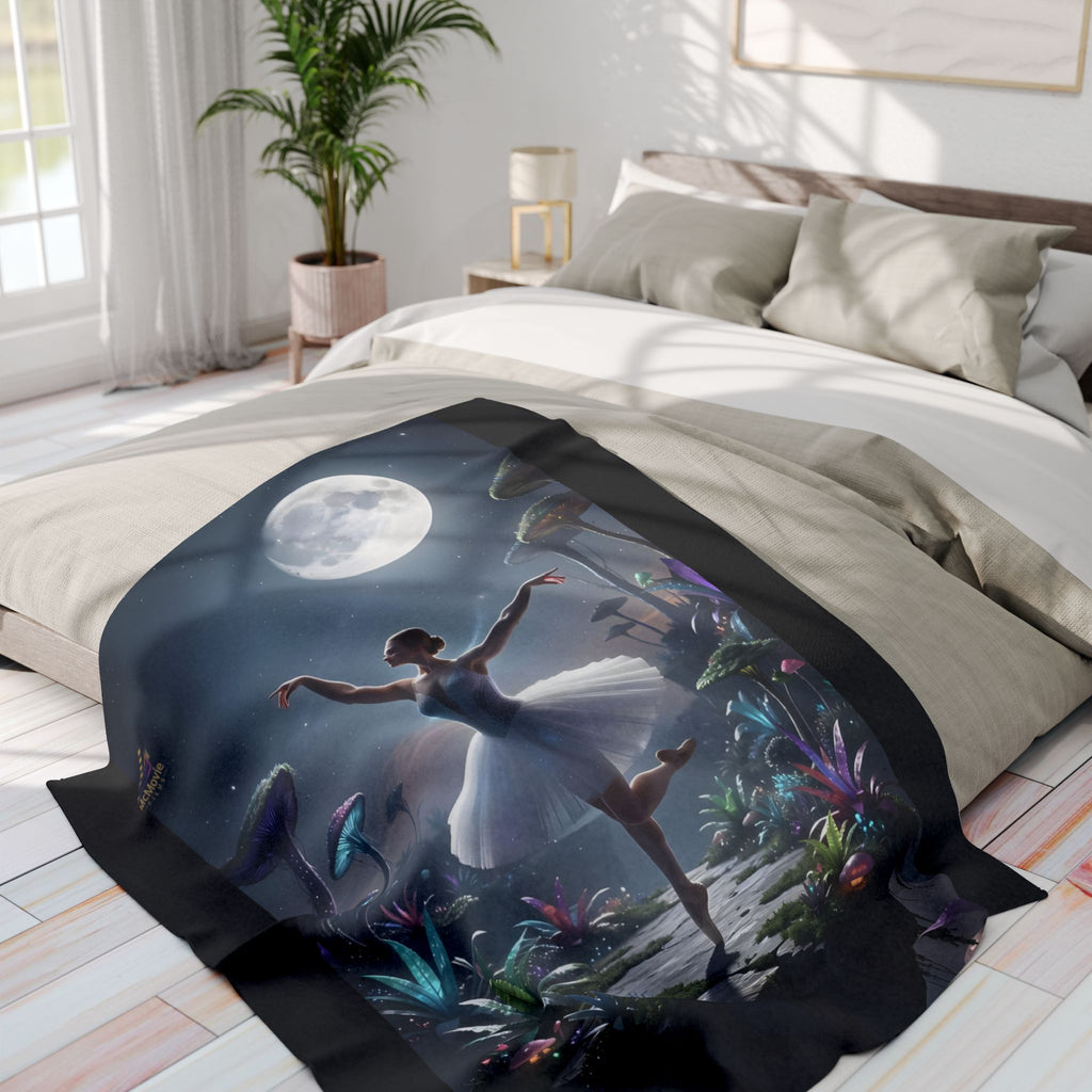 Moonlight Ballerina – Fleece Blanket