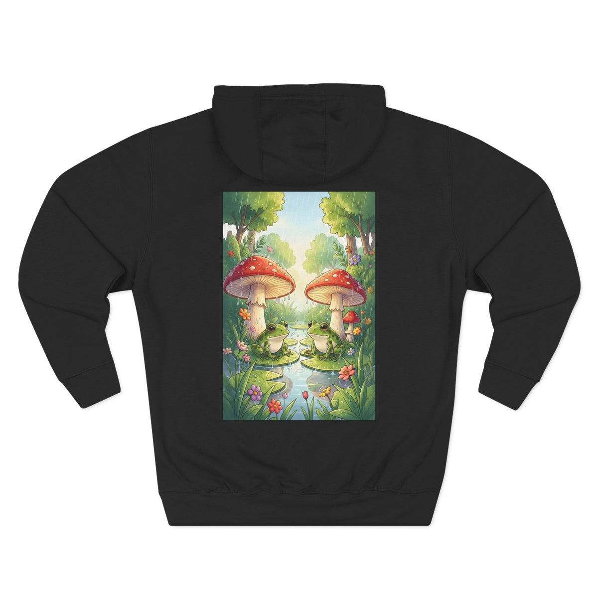 Storybook Frogs – Back Print Hoodie