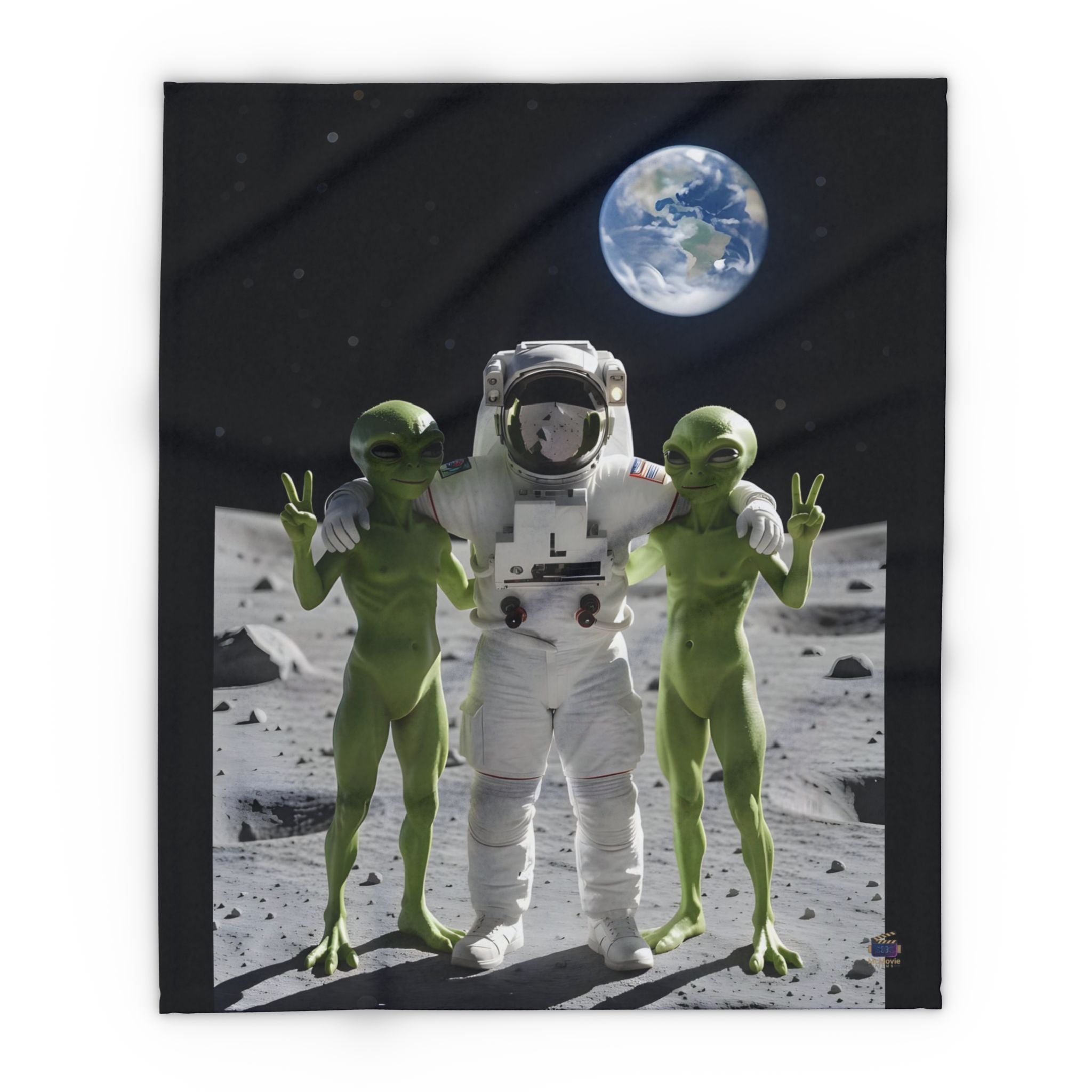 Astronaut Selfie – Fleece Blanket