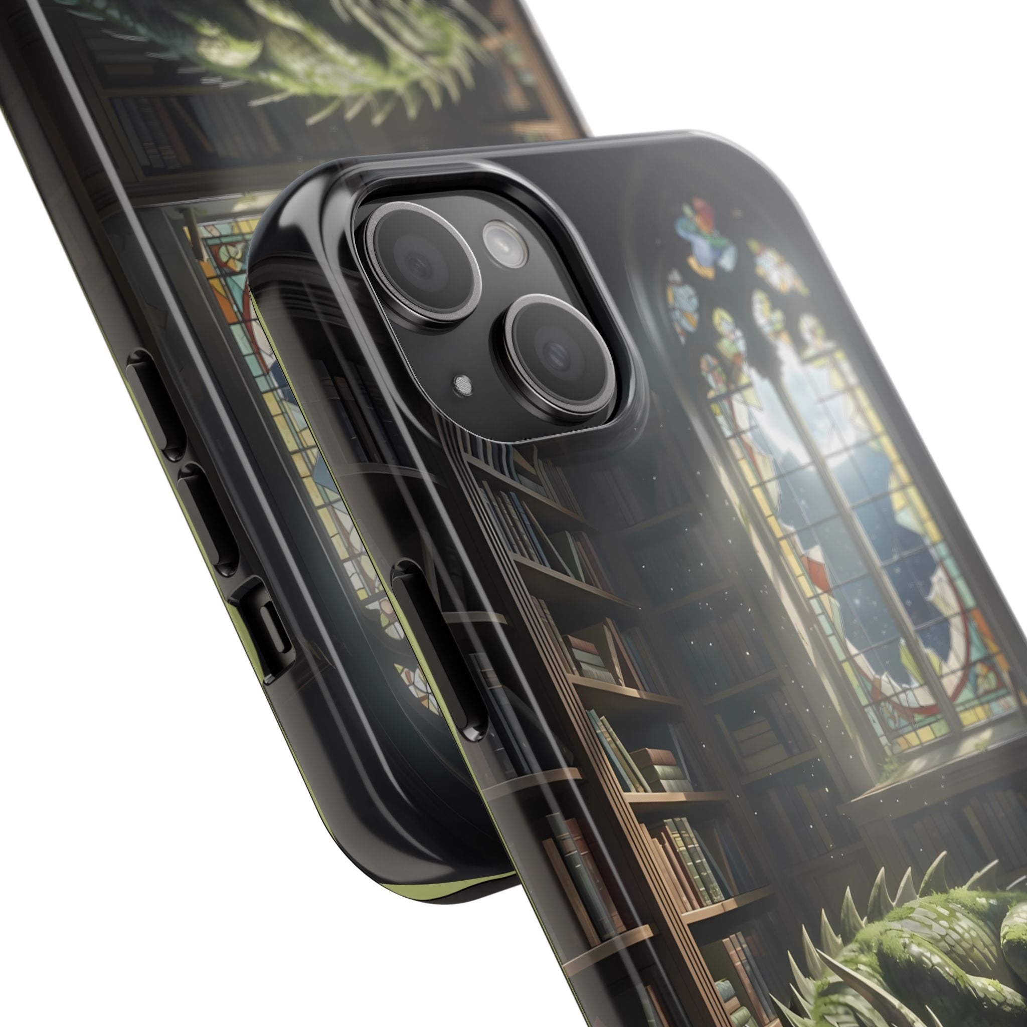 Sleeping Dragon in a Library – Phone Case (IPhone and Samsung Galaxy)