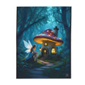 Enchanted Forest Fairy and Toadstool – Fleece Blanket