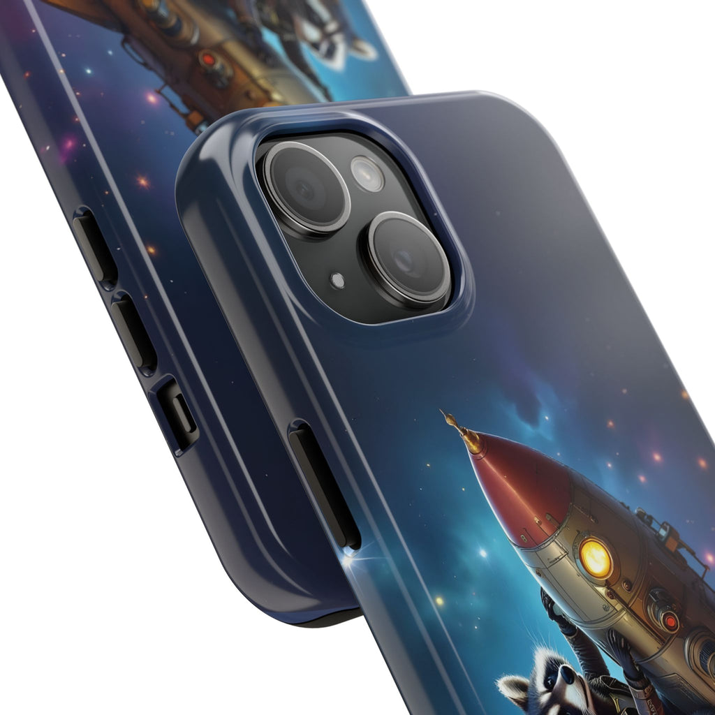 Raccoon On a Rocket – Phone Case (iPhone and Samsung Galaxy)