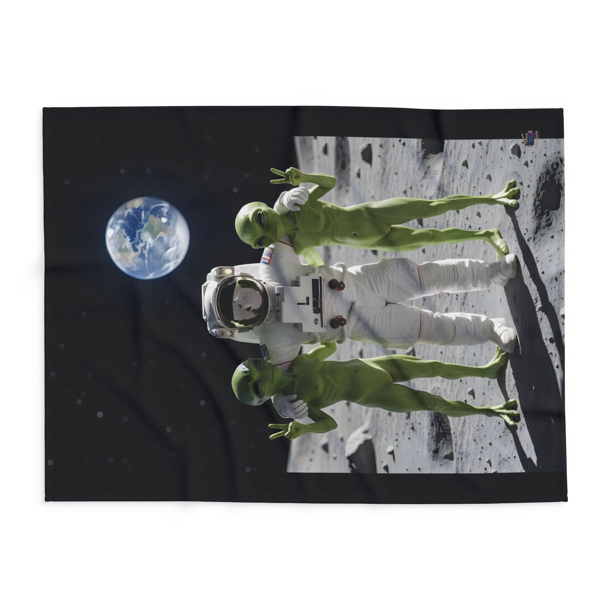 Astronaut Selfie – Fleece Blanket