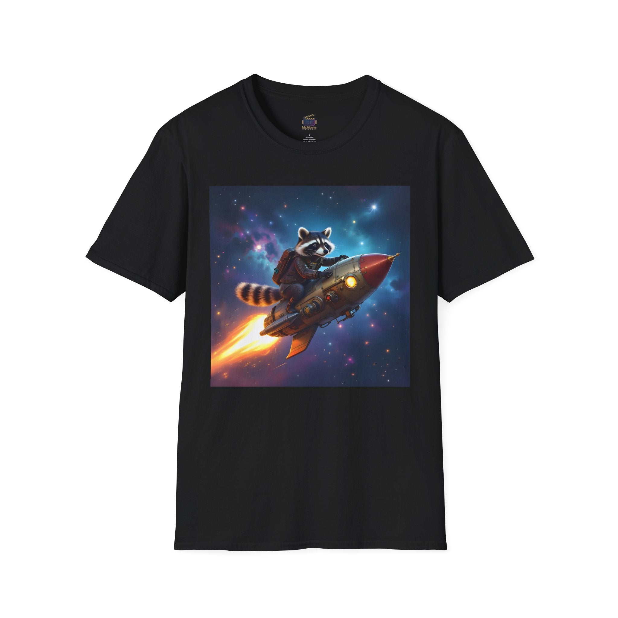 Raccoon on a Rocket – T-shirt