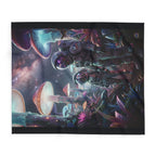 Alien mushroom Planets – Fleece Blanket