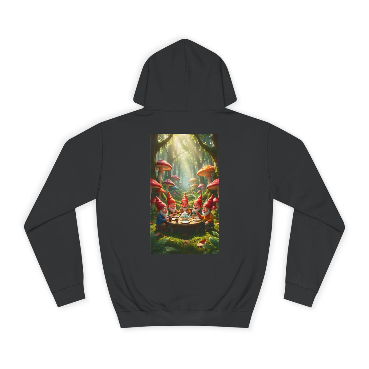 Gnome Tea Party – Back Print Hoodie